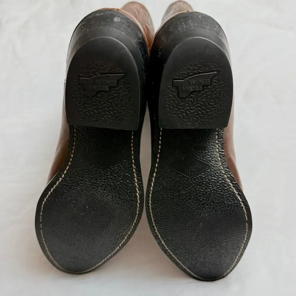 Vintage Red Wing Pecos Brown Leather Western Cowboy Boots Size US 8.5 D - Picture 5 of 8